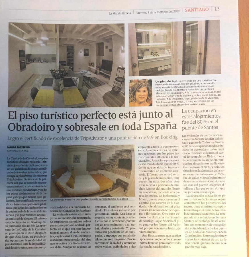 Ferienwohnung La Casita De La Catedral A 50M De La Catedral Santiago de Compostela Exterior foto